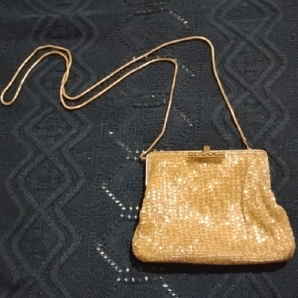 Glamorous Gold Sequin Clutch
